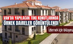 Van’da yapılacak TOKİ konutlarında örnek daireler görüntülendi