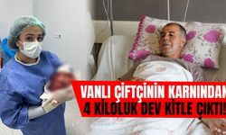 Vanlı çiftçinin karnından 4 kiloluk dev kitle çıktı!