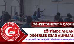 ÖĞ-DER: Eğitimde ahlaki değerler esas alınmalı