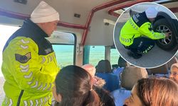 Çaldıran’da okul servis araçlarına denetim ve trafik eğitimi
