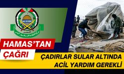 Gazze için acil yardım çağrısı: Çadırlar su altında