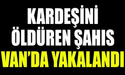 Kardeşini öldüren şahıs Van’da yakalandı