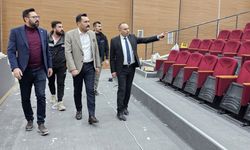 Kaymakam Türkmenoğlu, kültür merkezi inşaatında incelemelerde bulundu