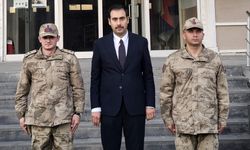 Kaymakam Türkoğlu’ndan ilçe jandarma komutanlığına ziyaret