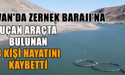 Van'da Zernek Barajı’na uçan araçta bulunan 3 kişi hayatını kaybetti