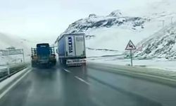 Van Başkale Güzeldere Geçidi beyaza büründü