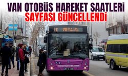 Van otobüs hareket saatleri sayfası güncellendi