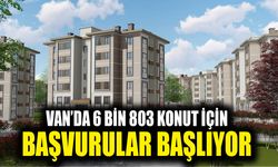 Van’da 6 bin 803 konut için başvurular başlıyor