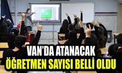 Van’da atanacak öğretmen sayısı belli oldu
