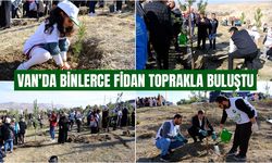 Van'da binlerce fidan toprakla buluştu
