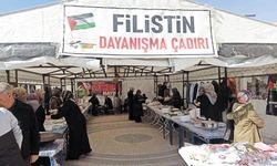 Van’da Gazze için dayanışma çarşısı kuruldu