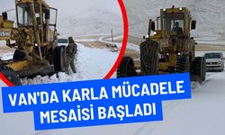 Van'da karla mücadele mesaisi başladı