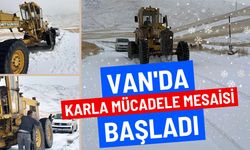 Van'da karla mücadele mesaisi başladı