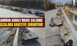 Van’da Şamran Kanalı'ndaki çalışma kazalara davetiye çıkarıyor!