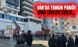 Van’da yangın paniği! Bina tahliye edildi…