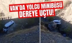 Van’da yolcu minibüsü dereye uçtu!