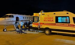 Van’dan uçak ambulans ile Ankara Hacettepe’ye nakil