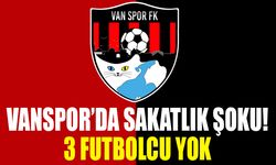 Vanspor’da sakatlık şoku! 3 futbolcu yok