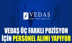 VEDAŞ üç farklı pozisyon için personel alımı yapıyor