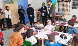 Müdür Nurses, İpekyolu Anaokulu’nda çalışmaları yerinde inceledi