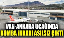 Van-Ankara uçağında bomba ihbarı asılsız çıktı