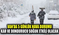 Van’da 5 günlük hava durumu! Kar ve dondurucu soğuk etkili olacak