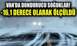 Van’da dondurucu soğuklar! -16,1 derece olarak ölçüldü