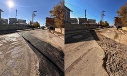 Van'da kış öncesi yol ve altyapı çalışması