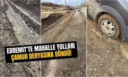 Van’da mahalle yolları çamur deryasına döndü!