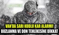 Van’da sarı kodlu kar alarmı! Buzlanma ve don tehlikesine dikkat