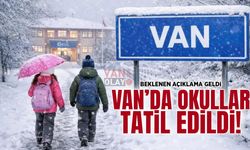 Van’da son dakika: Okullar tatil edildi!