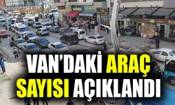 Van’daki araç sayısı açıklandı