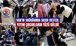 Van’ın soğuğunda sıcak destek: Yetim çocukların yüzü güldü
