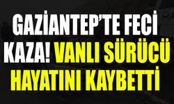 Gaziantep’te feci kaza! Vanlı sürücü hayatını kaybetti