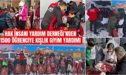 Hak İnsani Yardım Derneği’nden 1500 öğrenciye kışlık giyim yardımı