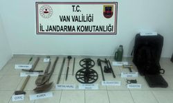 Van'da kaçak kazı operasyonu: 2 şüpheli suçüstü yakalandı
