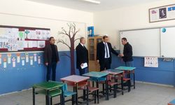 Köprüler İlkokulundaki boya ve tadilat çalışmaları yerinde incelendi