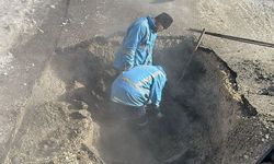 Özalp çarşı merkezini besleyen sondaj ana hat arızası giderildi