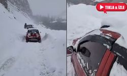 Son dakika: Van’da aracın üzerine çığ düştü!