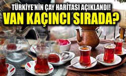 Türkiye’nin çay haritası açıklandı! Van kaçıncı sırada?