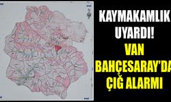 Van Bahçesaray’da çığ alarmı