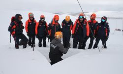 Van’da çığda arama kurtarma eğitimi ve tatbikatı gerçekleştirildi