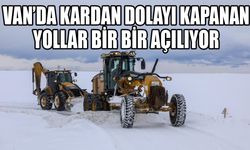 Van’da kardan dolayı kapanan yollar bir bir açılıyor
