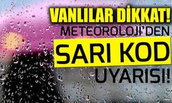 Meteoroloji’den Van için sarı kodlu uyarı