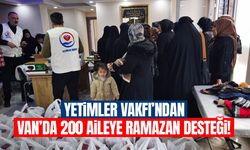 Van’da 200 aileye Ramazan desteği!