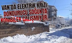 Van’da elektrik krizi: Dondurucu soğukta kombiler çalışmıyor…