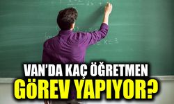 Van’da kaç öğretmen görev yapıyor?