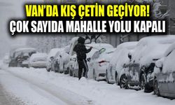 Van’da kış çetin geçiyor! Çok sayıda mahalle yolu kapalı