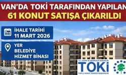 Van’da TOKİ tarafından yapılan 61 konut satışa çıkarıldı