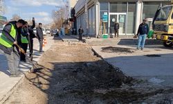 Van’da yol ve kaldırım onarımı çalışması!
